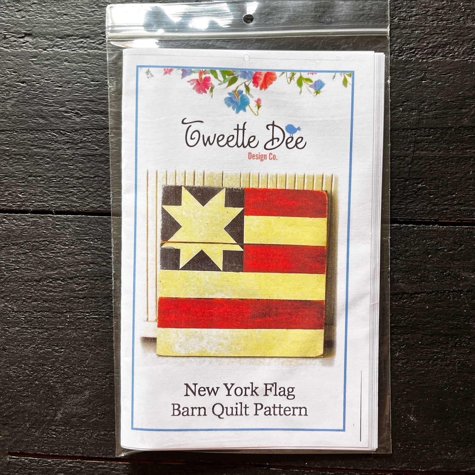 New York Flag Barn Quilt Pattern
