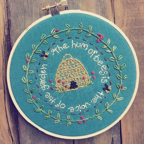 The Hum of Bees Hoop Art Embroidery Kit