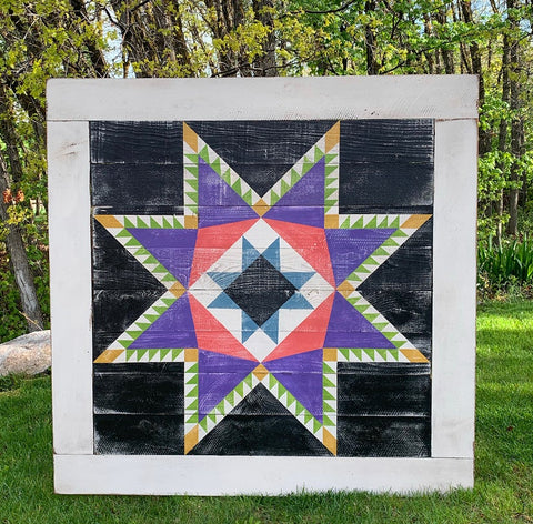 Feathered Star Barn Quilt