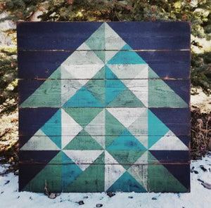 Little Pieces Tree Barn Quilt