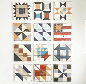 Civil War Barn Quilt Collection - Antiqued Traditional