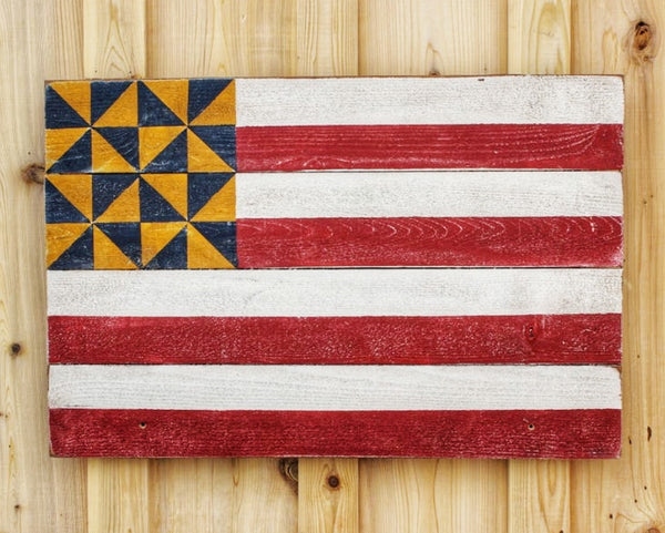 Americana Quilted Barn Quilt Flag