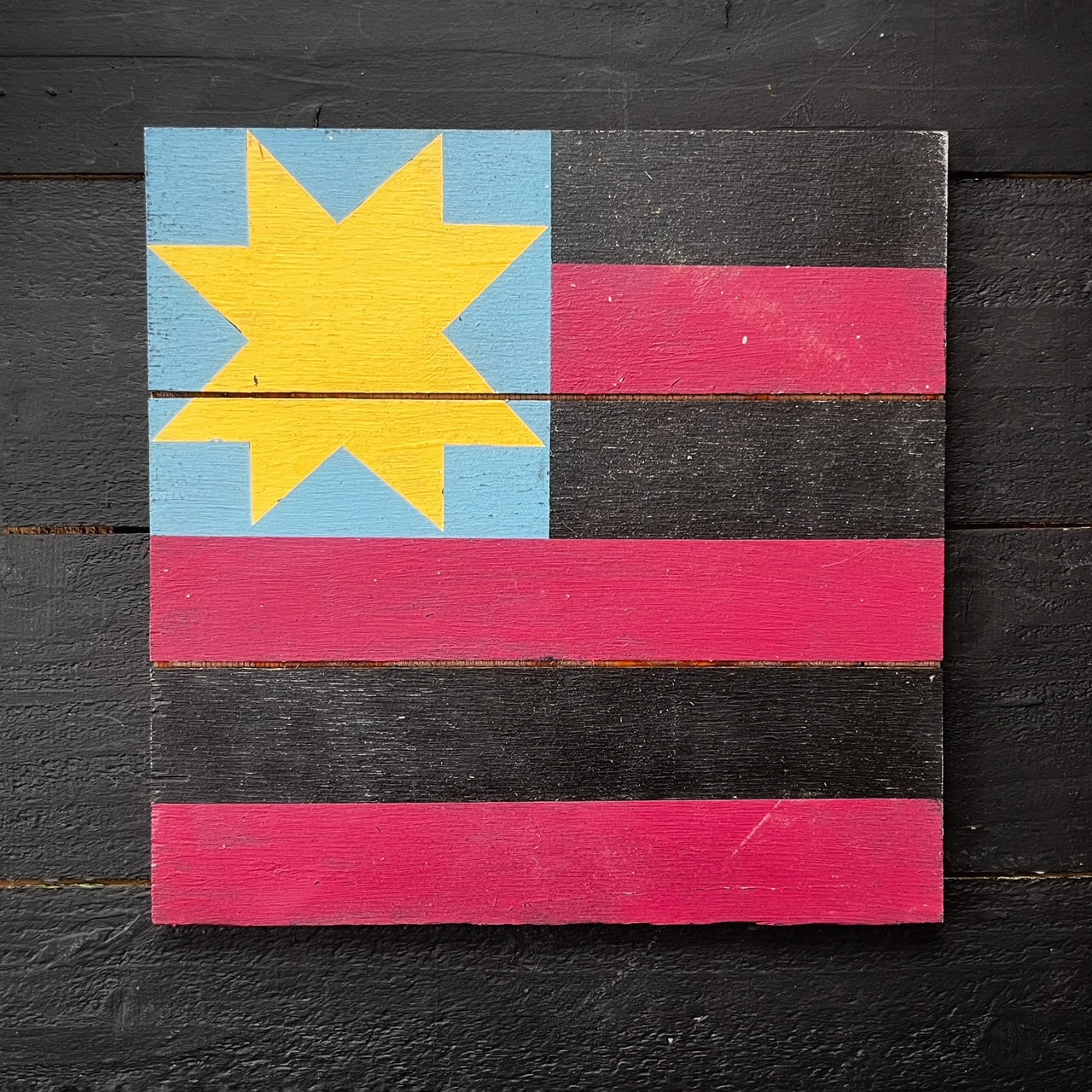Bold & Bright New York Flag Civil War Barn Quilt