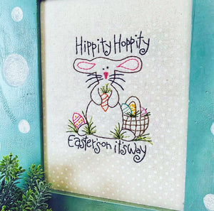 Hippity Hoppity Embroidery Kit