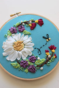 Blooming Bees Ribbon Embroidery Kit