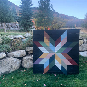 Vintage Texas Star Barn Quilt