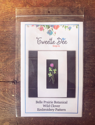 Belle Prairie Botanical Wild Clover Embroidery Pattern