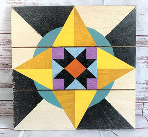 Sun Moon & Stars MCD Barn Quilt