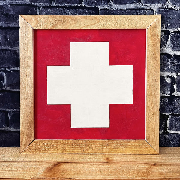 Swiss Cross Ready to Paint Barn Quilt Board