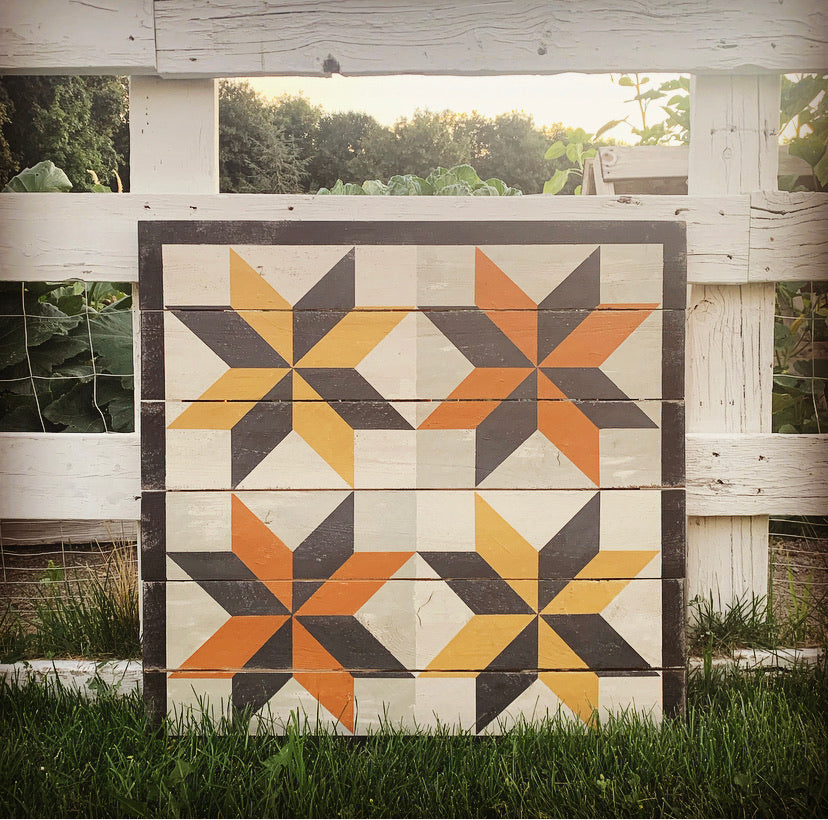 Turning Sheathes Barn Quilt