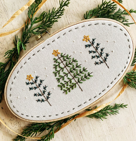 Evergreen Grove Embroidery Kit