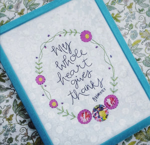 My Whole Heart Embroidery Kit