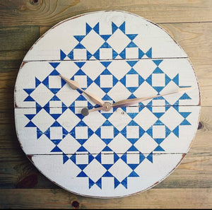 Quilted Hex Clock